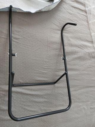 Mesa balcón colgante gris metal estado nuevo