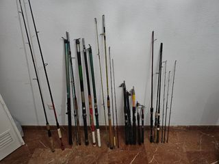 Lote de cañas de pesca
