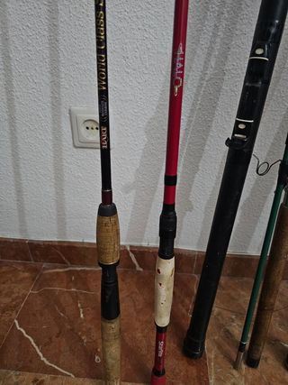 Lote de cañas de pesca