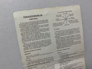 Dragon Ninja Amstrad CPC 464 Juego