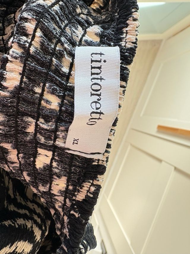 Vestido Tintoretto Negro y Blanco