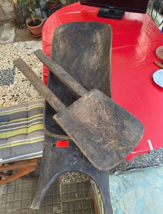 Sgabello Africano Antico Legno Scolpito