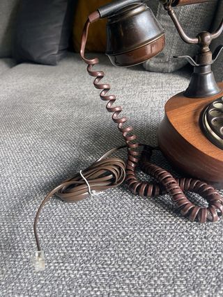 Teléfono Vintage Madera Telmar Ónix