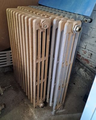 Radiadores antiguos de hierro fundido