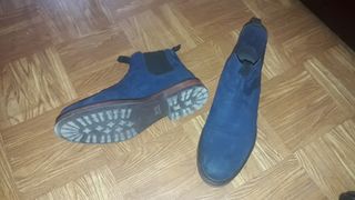 Botas Chelsea Azul Oscuro Talla 42
