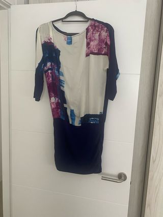 Vestido Salsa Azul Multicolor.