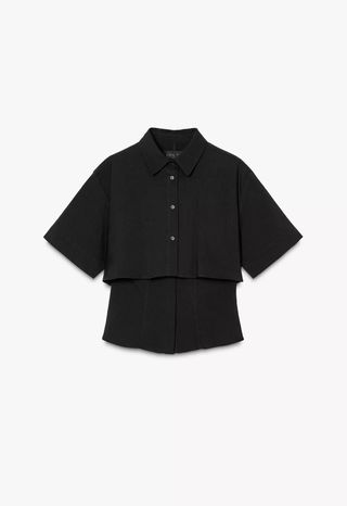 Camisa Zara doble manga corta