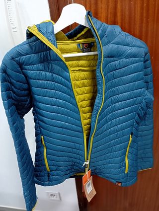 Chamarra ISOBAA Mujer Talla M Azul/Verde