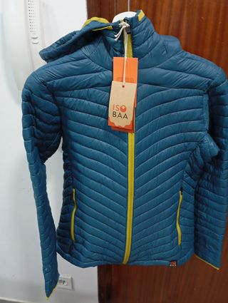 Chamarra ISOBAA Mujer Talla M Azul/Verde