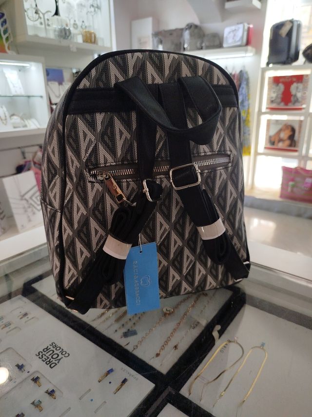 Zaino Baci e Abbracci donna nero/grigio