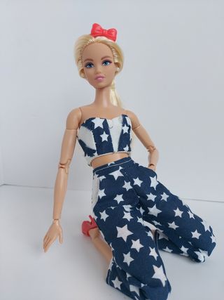 Conjunto Ropa Barbie Estrellas