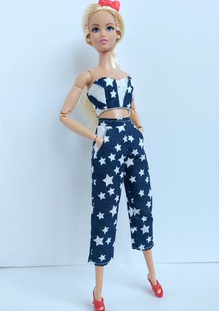 Conjunto Ropa Barbie Estrellas