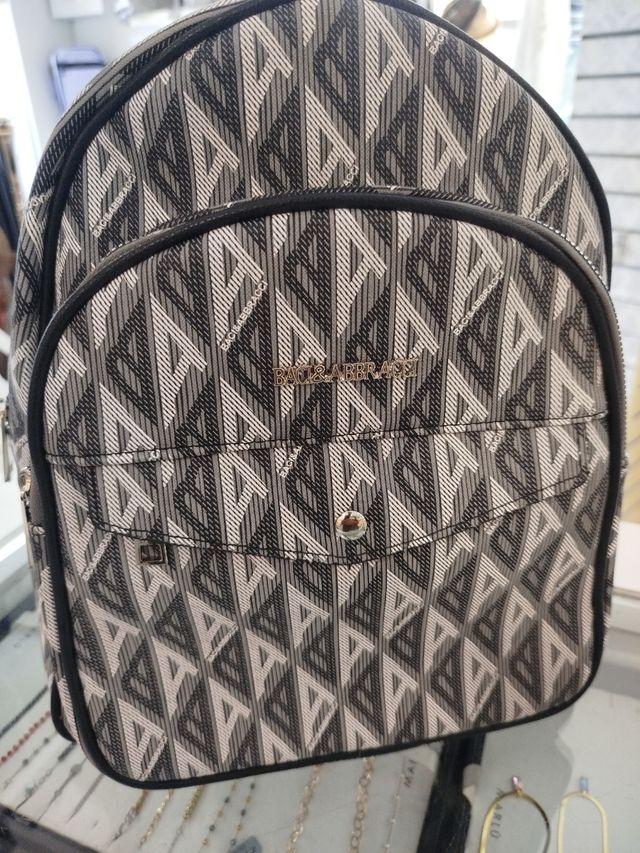 Zaino Baci e Abbracci donna beige/nero