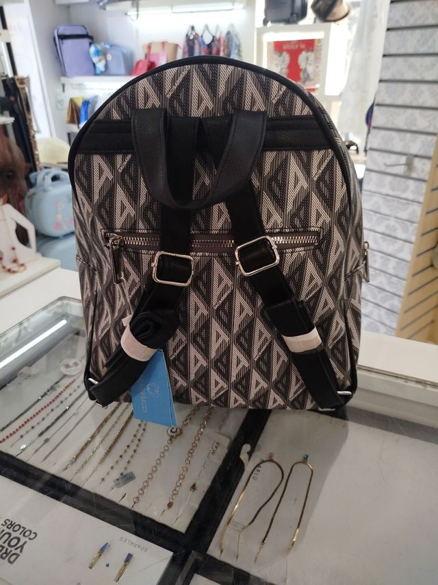 Zaino Baci e Abbracci donna beige/nero