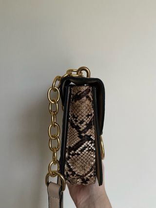 Borsetta a tracolla pitonata