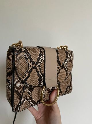 Borsetta a tracolla pitonata