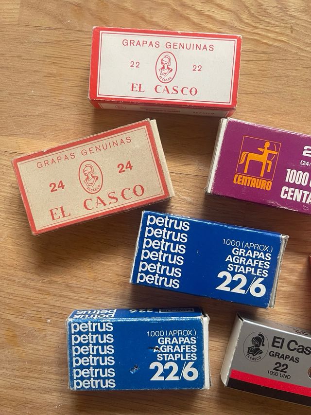 Lote de Grapas Antiguas El Casco, Petrus, Rapid