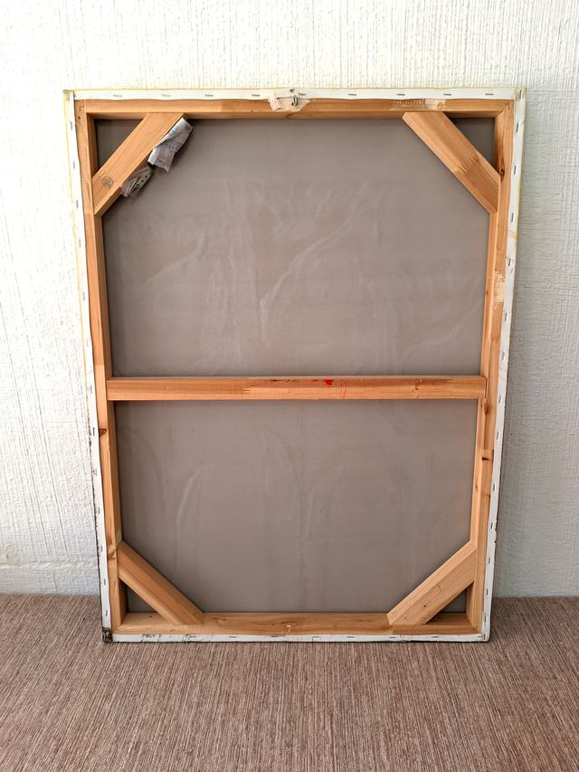 Cuadro Tríptico Tulipanes Rojos y Amarillos