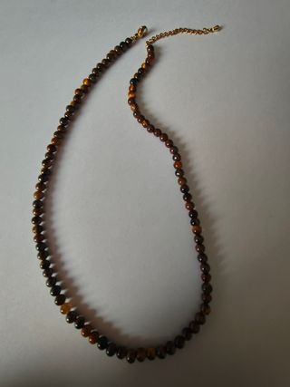 Collar Ojo de Tigre Dorado