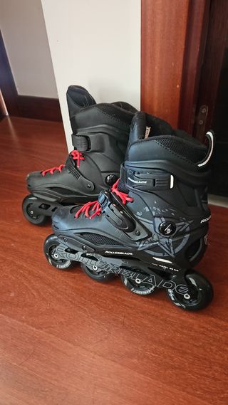 Patines en línea Rollerblade RB 80 Negro/Rojo