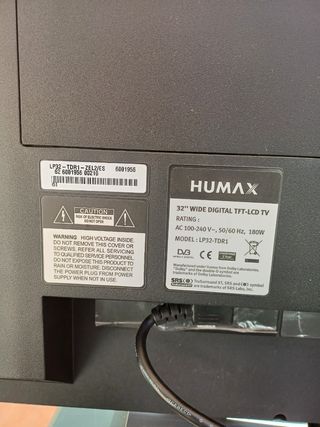 Televisión Humax 32" Negra