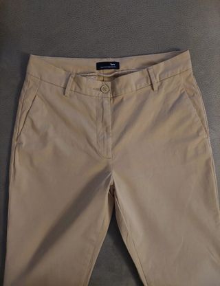 Pantaloni donna beige