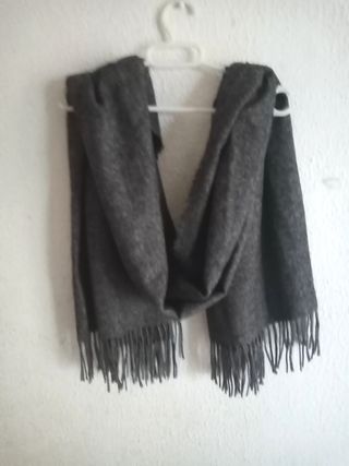 Fular invierno gris jaspeado