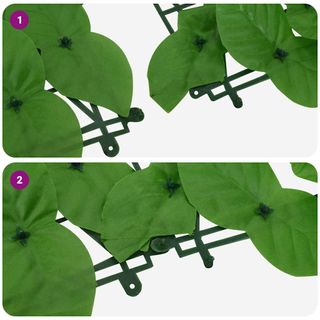 vidaXL Toldo para balcón con hojas verde