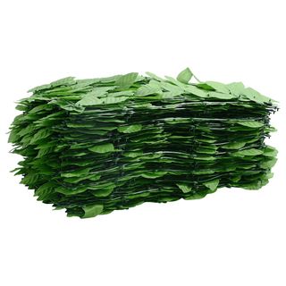 vidaXL Toldo para balcón con hojas verde