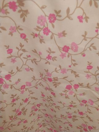 Tela traje huertana beige y rosa