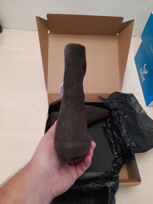 Botas de piel Zara Talla 38 Marron