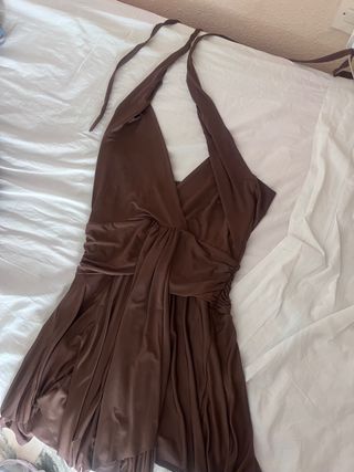 Vestido Mango Marrón