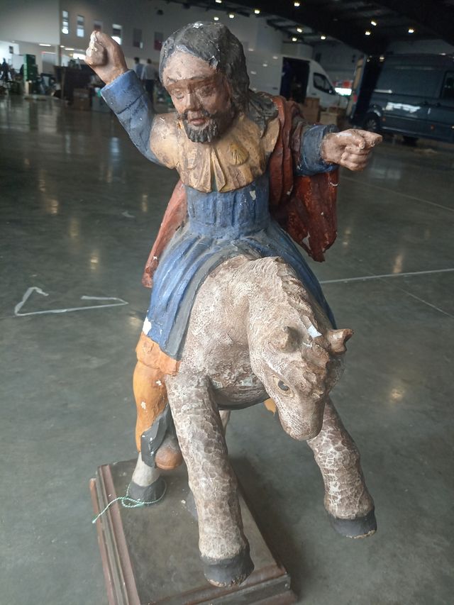 Antigua talla gallega siglo xvii
Santiago a caball