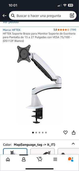 Brazo articulado para monitor HFTEK