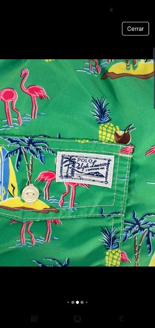 Bañador Polo Ralph Lauren Verde Talla XXXL.Nuevo.