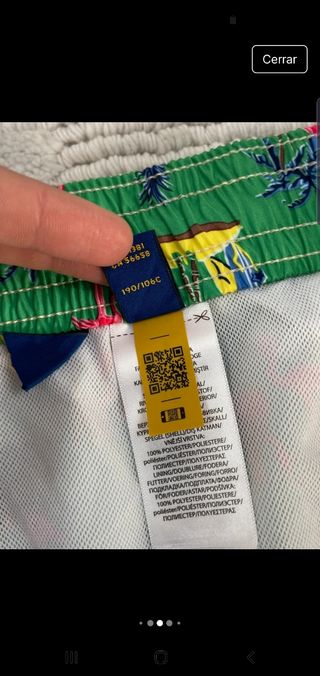 Bañador Polo Ralph Lauren Verde Talla XXXL.Nuevo.