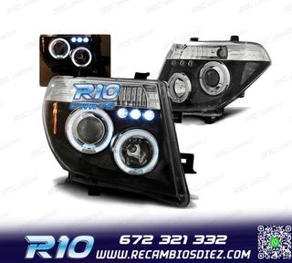 FAROS PARA NISSAN NAVARA D40 PATHFINDER 05-10 OJOS ANGEL LED
