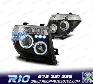 FAROS PARA NISSAN NAVARA D40 PATHFINDER 05-10 OJOS ANGEL LED