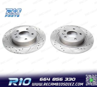 DISCOS DE FRENO PARA FORD PERFORADOS RANURADOS