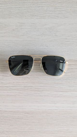 Occhiali Ray-Ban vintage oro e neri