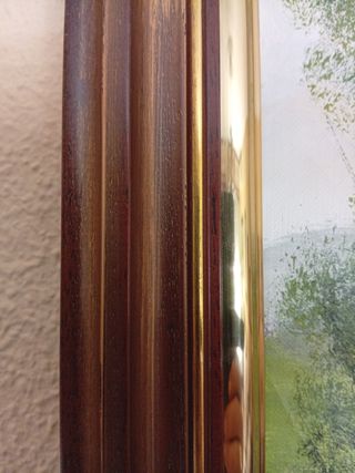 Cuadro con bastidor de lienzo al óleo de paisaje