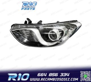 FARO IZQ PARA HYUNDAI I30 12- INTERIOR CROMO NEGRO