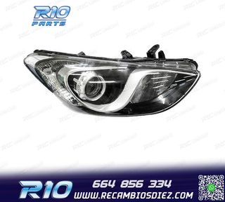 FARO DCH PARA HYUNDAI I30 12- INTERIOR CROMO NEGRO