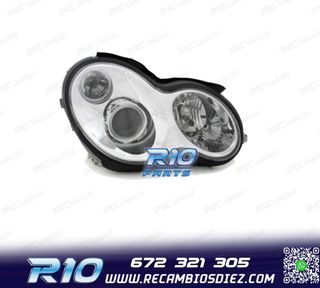 FARO DCH XENON PARA MERCEDES CLASE C W203 00-07 CROMO D2S+H7