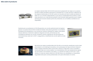 Crepera Doble Profesional