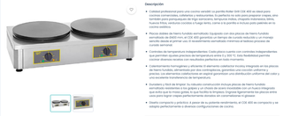 Crepera Doble Profesional