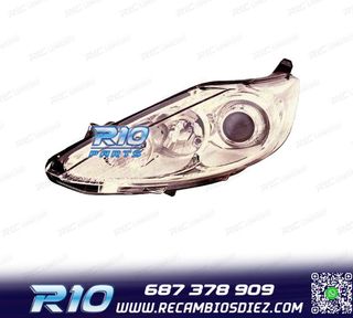 FARO IZQ PARA FORD FIESTA MK7 3 5P 08-13 FONDO CROMO