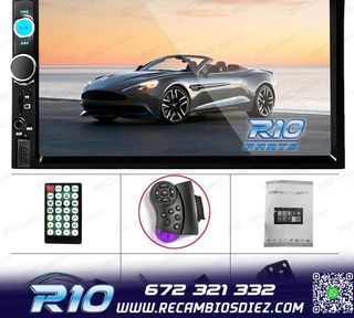 RADIO 2DIN 7" TÁCTIL BLUETOOTH USB SD + CAMARA MARCHA ATRÁ
