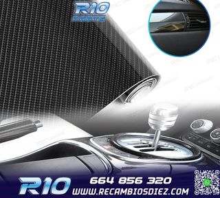 VINILO ADHESIVO CARBONO 5D NEGRO BRILLANTE