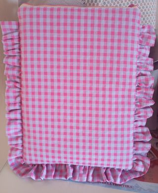 Funda iPad/Ordenador Rosa Cuadros Volantes